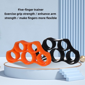 Usine en gros Logo personnalisé cinq doigts formateur Silicone main force anneau pour bras exercice poignées - Product Image 2