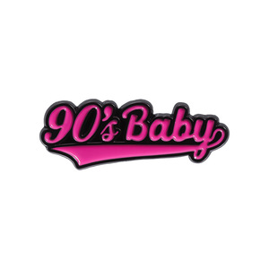 Badge en émail de coeur d'amour drôle épingles nostalgiques des années 90 - Product Image 4