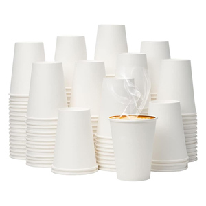 8oz 16oz Paper <b>Cup</b> 100% Compostable Paper Coffee <b>Cup</b> <b>Water</b> Based PE Coated Custom Disposable Biodegradable - Product Image 1