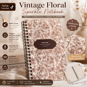 Carnet à spirales floral inspiré de Rawdah, motif Jardin de Médine, inspiré par la beauté d'<span class=keywords><strong>Al</strong></span> Rawdah - Product Image 6