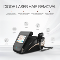 Dispositif portatif de beauté de machine d'épilation de laser de diode de 808nm avec le modèle de glace à usage domestique de lasers de 755 808 940 1064nm