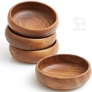 Acacia Round Food Serving <b>Bowl</b> <b>Wooden</b> <b>Fruit</b> <b>Bowl</b> for Fruits or Salads - Product Image 4
