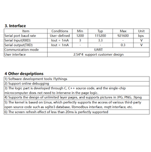 3.4 \ "TFT LCD 모듈 800x800 해상도 MIPI 3 라인 262K 색상 모든 시야각 - Product Image 6