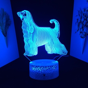 Figurine d'<span class=keywords><strong>Action</strong></span> Animal Chien, Lampe 3D, Modèle de Collection, Jouets, Veilleuse LED, Cadeau de Noël pour Enfant, Dropshipping - Product Image 6
