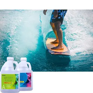 Hard Clear Epoxy Resin for Fiberglass, Carbon Fiber Reinforce for Surfboard