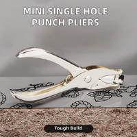 Pince poinçonneuse manuelle à trou unique Mini poinçonneuse de papier métrique 3mm 6mm papeterie bricolage acier de qualité ESD-Safe OEM personnalisé