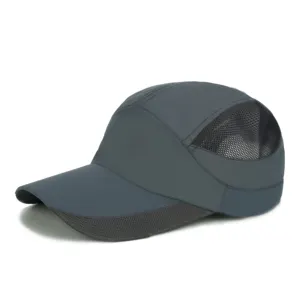 Benutzer definierte Stickerei Mesh Running Cap, angepasste Mesh Sport hut Outdoor Quick Dry Running Fit Hut