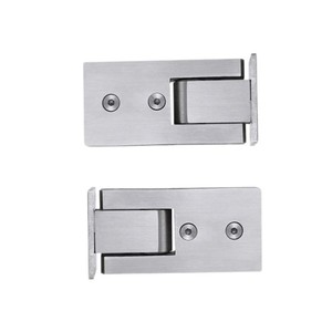 Arno Stainless Steel Glass Clips Rectangle Hinge Bathroom <b>Shower</b> Door <b>Accessories</b> Durable - Product Image 4