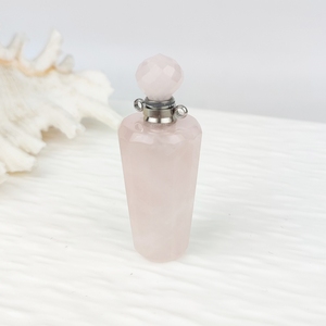 Pendentif en pierre naturelle de haute qualité bijoux en Quartz en gros pierres précieuses Mini pendentif de bouteille de parfum en cristal d'améthyste pour collier - Product Image 5