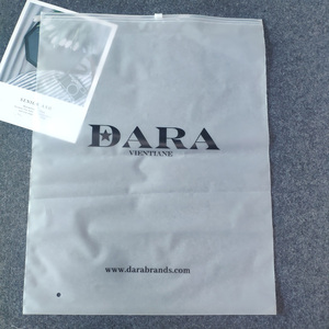 2019 Custom Matte/Frosted Ecofriendly พลาสติกบรรจุภัณฑ์ถุงซิป,T เสื้อชุดว่ายน้ำซิปล็อคเสื้อผ้ากระเป๋า <span class=keywords><strong>Log</strong></span> - Product Image 4