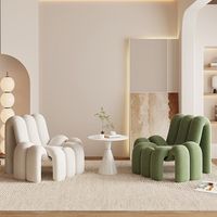 Fauteuil d'appoint amusant en forme d'araignée, canapé individuel modulaire incurvé créatif, chaise de loisirs design moderne pour salon
