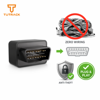 Traceur GPS OBD 4G sans fil Plug & Play avec positionnement en temps réel (GPS, BDS, LBS), géolocalisation, alarme de vibration et antivol pour flotte