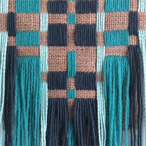 Venta al por mayor bohemio verde ramé tejido colgante pequeño regalo para el nuevo hogar Decoración de la casa tapiz de pared producto de artículos para el hogar - Product Image 2