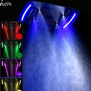 Haute Qualité LED Multifonction 304 Tête de <span class=keywords><strong>Douche</strong></span> En Acier inoxydable Monté Par Plafond de Surface Polie <span class=keywords><strong>Douche</strong></span> De Tête Carrée - Product Image 2