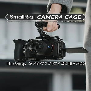 Pour 3667B 3668B 3669 poignée de Cage de caméra en alliage d'aluminium 1/4 "trous d'expansion chaussure froide pour <span class=keywords><strong>Sony</strong></span> A7RV A7RIV <span class=keywords><strong>A7IV</strong></span> A7SIII A1 - Product Image 3