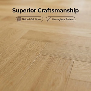 Parquet <span class=keywords><strong>en</strong></span> chêne blanc imperméable à l'eau, large <span class=keywords><strong>planche</strong></span> 15 mm, 3 couches, bois d'ingénierie, protection antibactérienne pour hôtel, cuisine, salle de bain - Product Image 5