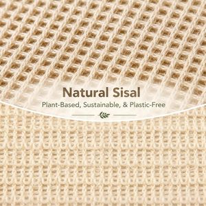 Chiffon de nettoyage personnalisé avec logo, en sisal naturel, serviette de salle de bain, lingettes multi-usages pour la maison, en lin, chanvre et coton - Product Image 6