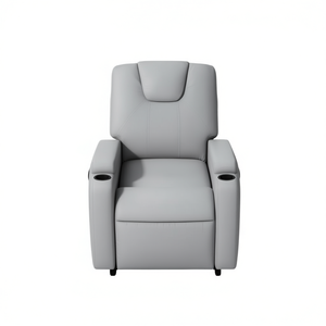 Sillón Reclinable de Masaje Gris Claro, Masaje Corporal Completo, Uso Doméstico, Enchufable, 110-240v - Product Image 1