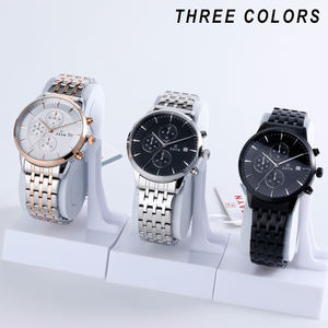 Reloj de lujo de alta calidad 2020 para hombre, VVS banda de acero con diamantes, indicador de cristal curvo de cuarzo estilo <span class=keywords><strong>Daitona</strong></span>, antiguo a la moda - Product Image 2