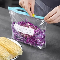 Bolsa de Plástico Multiusos con Cierre Hermético, Impresión Personalizada, Varios Tamaños, Apilable, Resistente, para Congelador, para Mantener la Frescura de los Alimentos