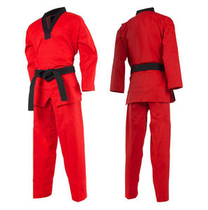 Equipo de entrenamiento de artes marciales blancas tradicionales ligeras Gi Taekwondo Jiu Jitsu uniforme deportivo - Product Image 5
