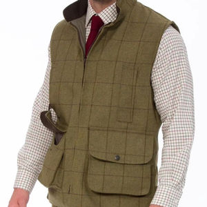 Gilet de chasse en tissu <span class=keywords><strong>tweed</strong></span> pour hommes gilet d'hiver pour chasseur gilet de tir hydrofuge - Product Image 1