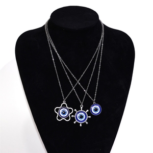 Grenzüberschreitende Bestseller: Halsketten mit mehreren Teufelsaugen aus verschiedenen Legierungen, türkische Blauaugen-Armbänder und Anhänger. - Product Image 2
