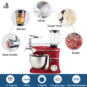 Batidora Profecional Hỗ Trợ Nhà Bếp 6L Phổ Đứng Mixer Điện Xử Lý Thực Phẩm Với Thịt Mincer Máy Xay Sinh Tố - Product Image 2