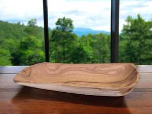 Plateau en bois artisanal pour servir des boissons alimentaires ou un décor parfait pour la cuisine ou la maison rustique - Product Image 4