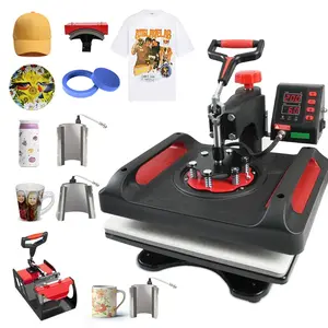 Freesub 15x15 heat press machine 8 in 1 t shirt heat press machine for mug hat P8038-8