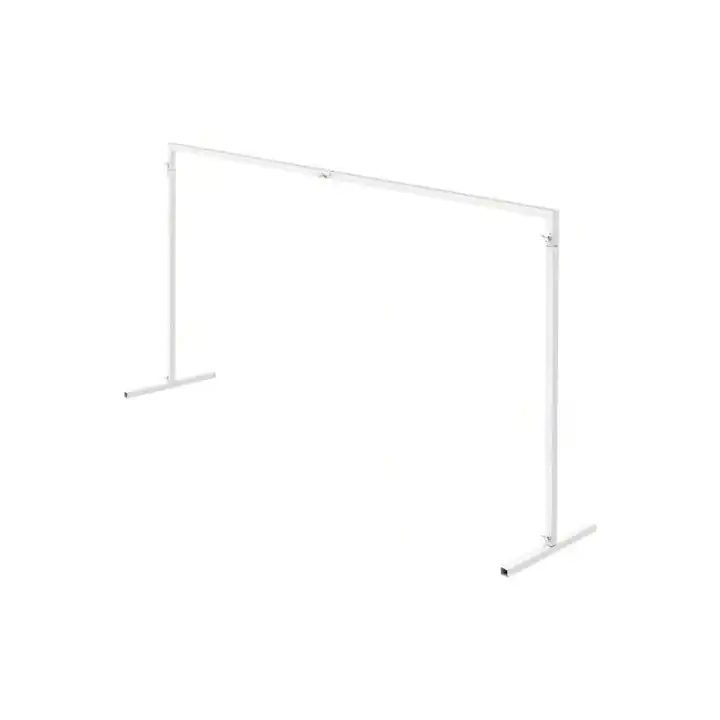 2*2M White Wedding Banner Stands 25mm Square Tube for Weddings Anniversaries Birthday Parties and Any Other Special Events