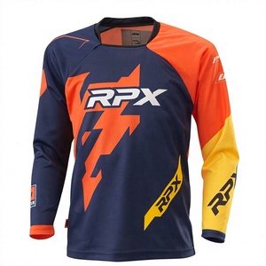 Maillot de motocross personnalisé en coton respirant à séchage rapide, imprimé, vêtements de sport, maillot de moto, maillot de motocross de descente - Product Image 1