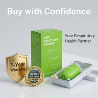 Entraîneur respiratoire pour tous les âges, réglable sur 3 niveaux, étanche. Conception portable, accessoires complets, OEM ODM, stock stable de notre propre usine
