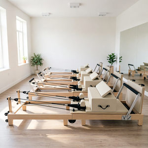 Macchina <span class=keywords><strong>per</strong></span> <span class=keywords><strong>Pilates</strong></span> <span class=keywords><strong>Reformer</strong></span> Pieghevole Premium in Legno di Quercia, Regolabile e Durevole, con Logo Personalizzato, <span class=keywords><strong>per</strong></span> Allenamento e Body Building a <span class=keywords><strong>Casa</strong></span> - Product Image 4