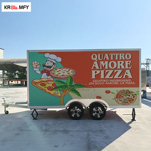 Cocina móvil cuadrada con horno para pizza, equipo de acero inoxidable, certificado DOT CE, remolque para negocio de hot dogs y hamburguesas, camión de comida. - Product Image 2