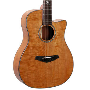 กีตาร์อะคูสติก<span class=keywords><strong>เสือ</strong></span>เมเปิ้ลขนาดเล็ก36นิ้วดีไซน์แบบตัดได้เงางามสำหรับเด็กผู้ใหญ่ผู้เริ่มต้น - Product Image 4