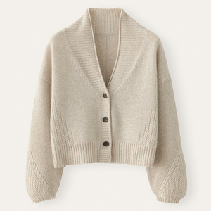 <span class=keywords><strong>Cardigan</strong></span> <span class=keywords><strong>con</strong></span> <span class=keywords><strong>collo</strong></span> <span class=keywords><strong>a</strong></span> <span class=keywords><strong>scialle</strong></span> in Cashmere 100% di alta qualità per donna maglione Outwear - Product Image 1