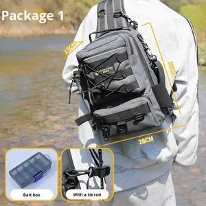 Mochila Luya y Bolso Bandolera Multifuncional de PVC para Almacenamiento de Cañas de Pescar, para Campistas y Pescadores - Product Image 6