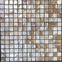 Mosaico de Concha de Nácar Plateada de Forma Irregular de Alta Gama para Paredes, Pisos, Escaleras, Moderno, 3 mm de Grosor, para Cocina y Hotel