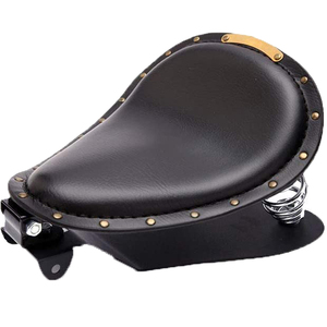 Siège de moto <span class=keywords><strong>solo</strong></span> en cuir PU RACEPRO Bobber Chopper <span class=keywords><strong>Sportster</strong></span>, coussin vintage pour Harley Bobber Chopper Cafe Racer - Product Image 5