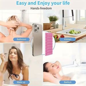 Lot de 40 ventouses en silicone durables non adhésives, double face, antidérapantes, pour support de téléphone portable - Product Image 5