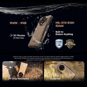 Teléfono Inteligente Resistente <span class=keywords><strong>Ulefone</strong></span> <span class=keywords><strong>Armor</strong></span> X16 Pro 5G Directo de Fábrica, IP68 IP69K, Visión Nocturna, 6.56 Pulgadas, Android 15, 8GB 256GB, NFC - Product Image 3
