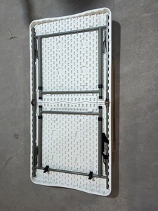 Trắng HDPE nhựa gấp bảng hình chữ nhật hình dạng độ ẩm bằng chứng và dễ dàng làm sạch cho các bên ngoài trời đồ nội thất khách sạn - Product Image 2