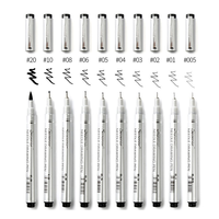 Encre noire de qualité supérieure Fineliner artiste Pigment stylo Offre Spéciale haute preuve de l'eau dessin au trait fin pointe japonaise aiguille en plastique