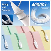 Macaron Câble tressé USB-C vers Lightning PD pour téléphone 15 Consumer Electronics