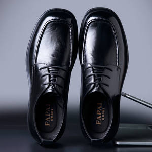 Chaussures d'été carrées en cuir véritable pour hommes, de luxe, de créateur, grande taille, respirantes, antidérapantes, légères, à lacets, collection 2025 - Product Image 1