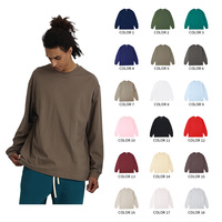 T-shirt unisexe à manches longues, style décontracté et relaxant, 100% coton, 300 g/m², col rond, entièrement personnalisable avec logo.