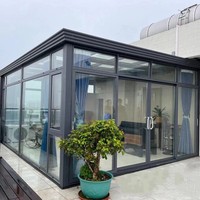 Cadre en aluminium métallique Jardin d'hiver Casa Sunroom Glass Shed House Outdoor Greenhouse
