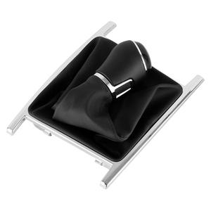 Couvre-poignée de levier de vitesses en cuir pour Volkswagen Amarok, boîte de vitesses manuelle 5 ou 6 vitesses, style classique - Product Image 1