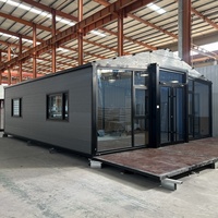Prix Abordables Maison Conteneur Démontable Pliable Préfabriquée de 20 pieds et 40 pieds, 2 Chambres, pour Hôtel